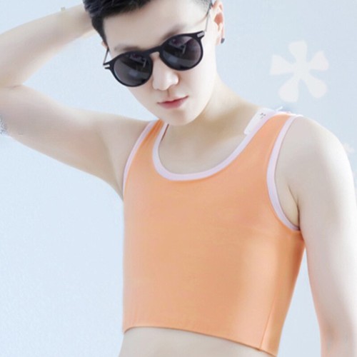 Soft Les Lesbian Undershirt Top FTM Tomboy Breast Chest Binder Vest Tank Top Fit - Picture 18 of 19
