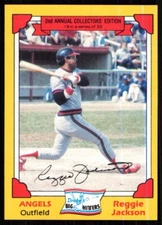 1982 Topps Drake's Big Hitters Reggie Jackson California Angels #19