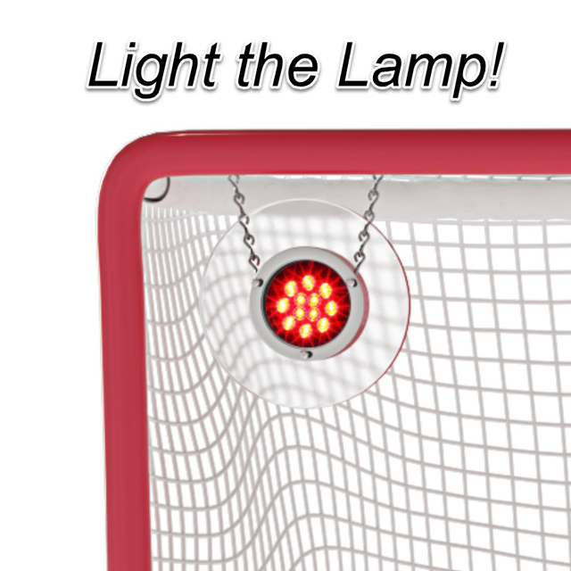 Hockey Shooting Target, Goal Net Shot Practice Training Aid LED Light