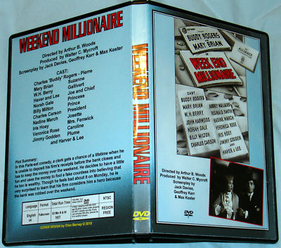 WEEK END MILLIONAIRE - DVD - Charles 'Buddy'' Rogers
