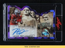 2026 Leaf Metal Presidents' Day Purple Crystals 1/1 Bo Jackson Auto READ 17uv