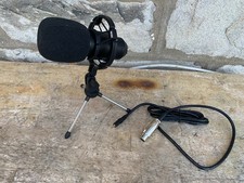 Vivitar VIVMIC826 Podcast Desk Mount Microphone Mic With Tripod Stand  Cord