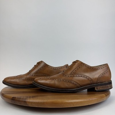 Mens Cole Haan Modern Classic Wingtip Brown Leather Dress  display picture 3