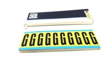 Brady Box of (20) Black on Yellow G Vinyl Car...