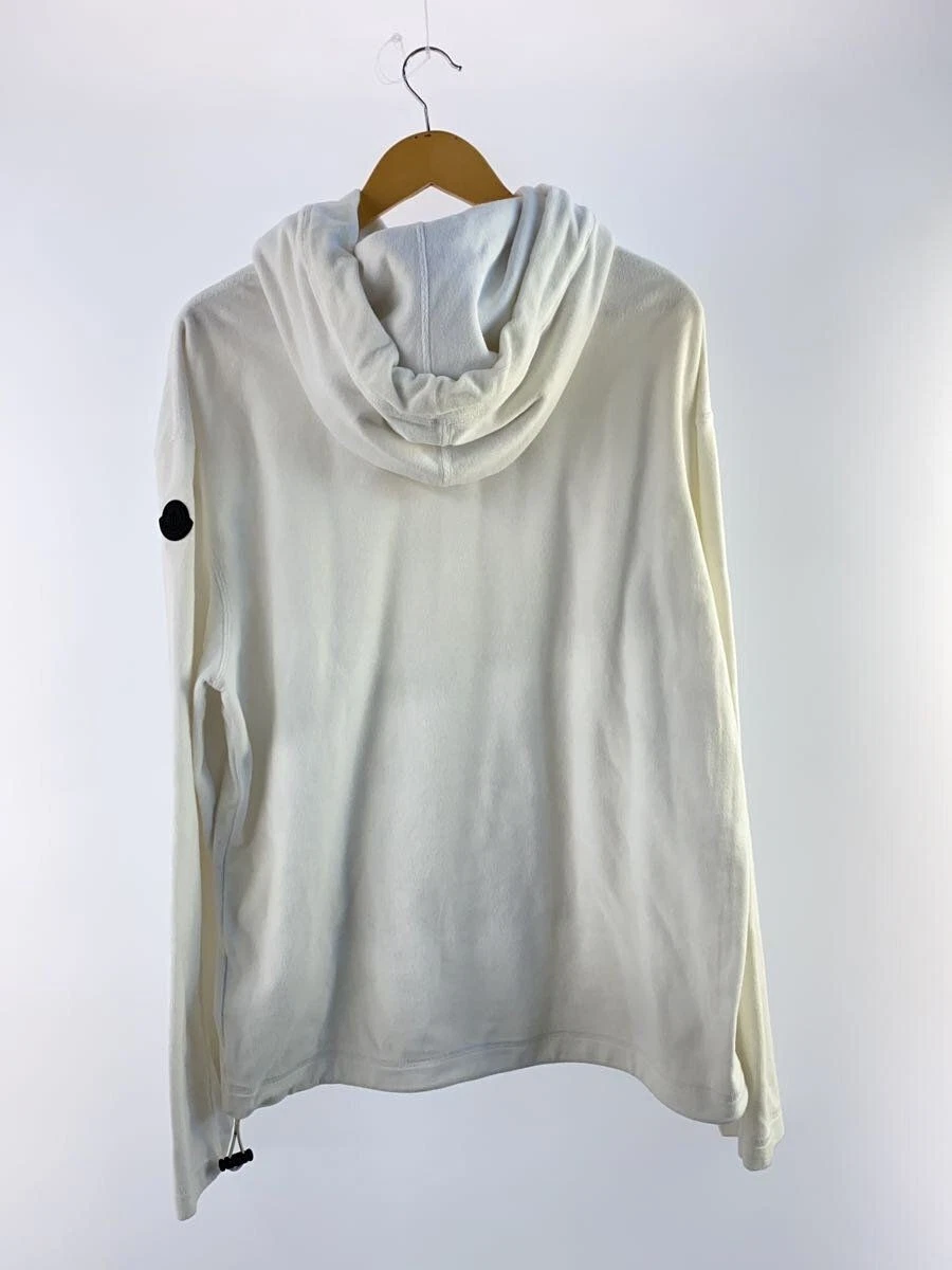Felpa con cappuccio MONCLER XL cotone WHT F10918G71900 20SS LOGO POPOVER HOODY usata