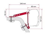 Fiamma F45 Adapter FüR Kit Wall