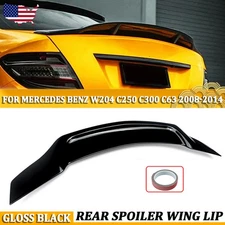 Rear Trunk Spoiler Wing Duckbill For Mercedes Benz W204 C250 C300 RT Style 08-14
