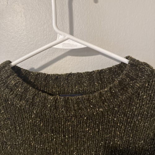 Vintage Original Structure Blue Workwear Sweater Mens XL Green Wool Silk 90s - Picture 4 of 5