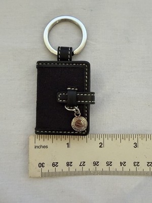 Rare Black Coach Signature Mini Photo/picture Keychain Never Used