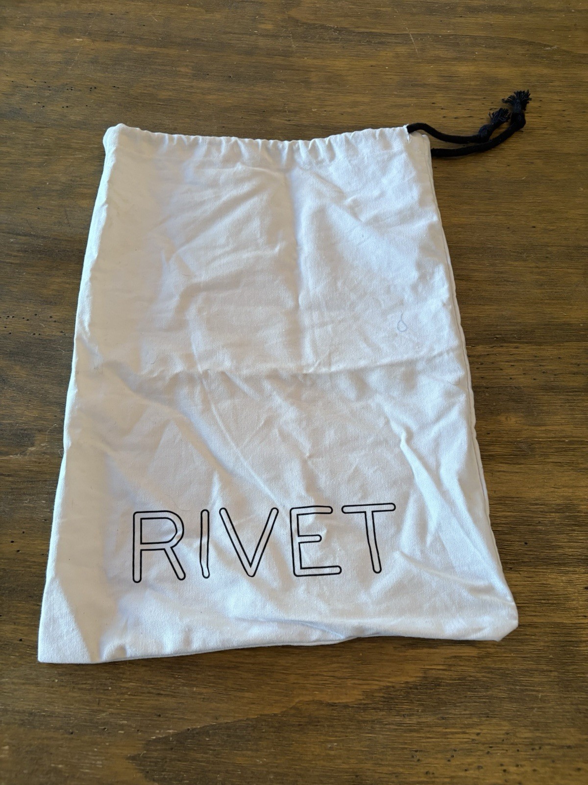 White RIVET Dust Bag DRAWSTRING - image 1
