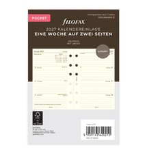 filofax Kalendereinlage 2027 PERSONAL cotton cream  1 Woche / 2 Seiten  27-68458