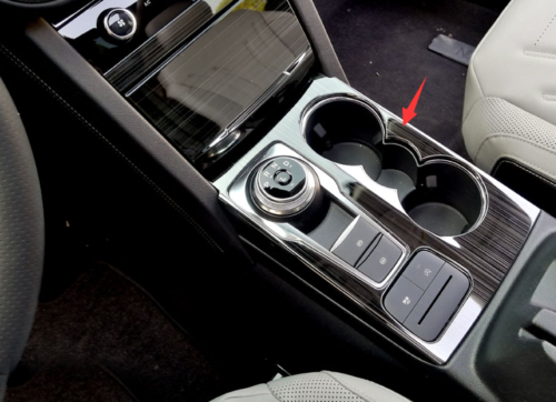 For Ford Escape 2020-2025 Black Steel Console Gear Shift Box Panel frame Cover - Imagen 2 de 6