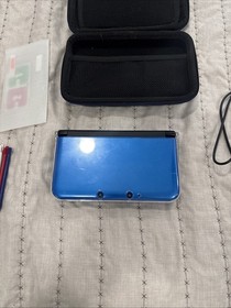 Nintendo 3DS XL Handheld System Blue/Black Region Free 32 GB Sd Bundle W Charger