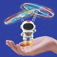 Levitating Luminous Flying Robot Astronaut Toy Aircraft Hand-Controlled Drone