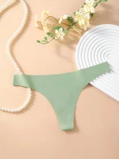 Res Ipsa Loquitur Melbourne - Seamless Ice Silk G String -Mint - L (AU12)
