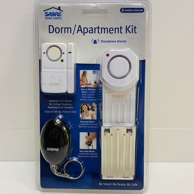 SABRE Home Series Dorm/Apartment Security Kit HS-DAK   New Sealed 3 Alarm Set