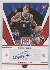 2021-22 Panini Chronicles Hometown Heroes Rookie Red David Duke Jr Auto 0tw4