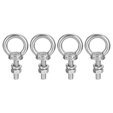 Lifting Eye Bolt, 4 Sets M6 x 20mm Eye Bolt with Nut Washer