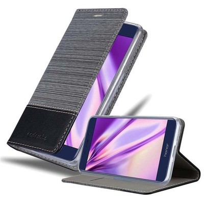 Handy Hülle für Honor V9 PLAY Cover Case Tasche Etui Jeans Stoff