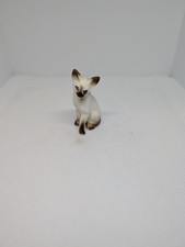 Bone China Seated Siamese Matte Cat Figurine