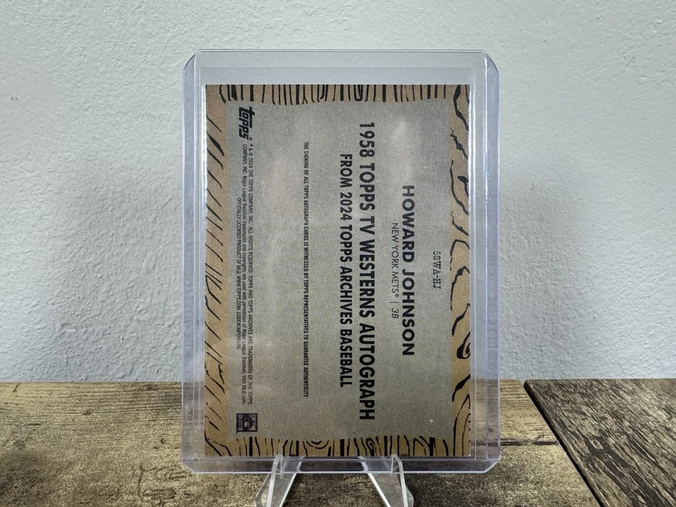 2024 Topps Archives - 1958 Topps TV Westerns Autographs #58WA-HJ Howard Johnson - Image 2 of 2