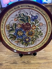 Hand Painted Italian Pottery Plate Majolcia Made In Italy Decorative Plate