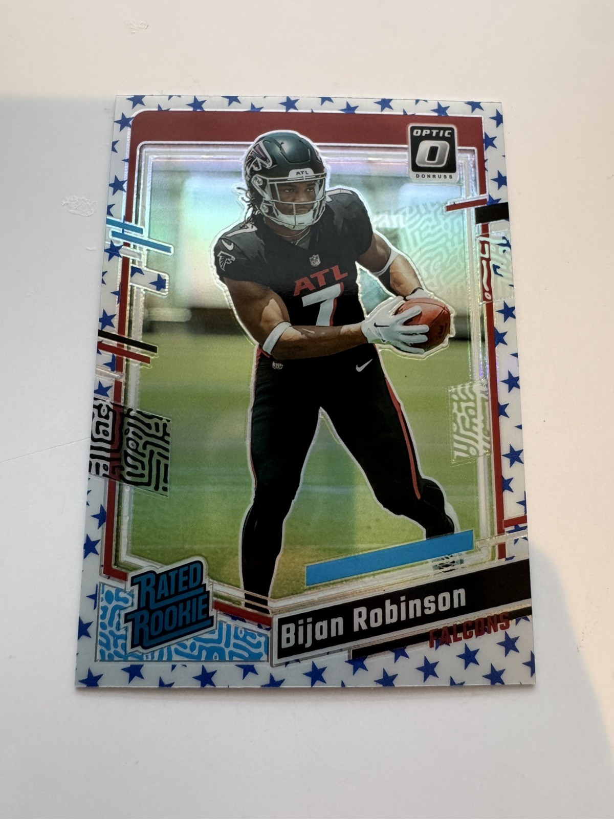 2023 Panini Donruss Optic - Rated Rookie Stars Prizm SP #206 Bijan Robinson RC⭐️