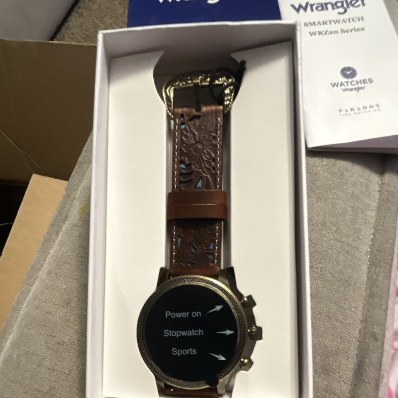 Wrangler WRZ20 Series WRZ20-864FT Smartwatch Gold Case Brown Leather iOS/Android