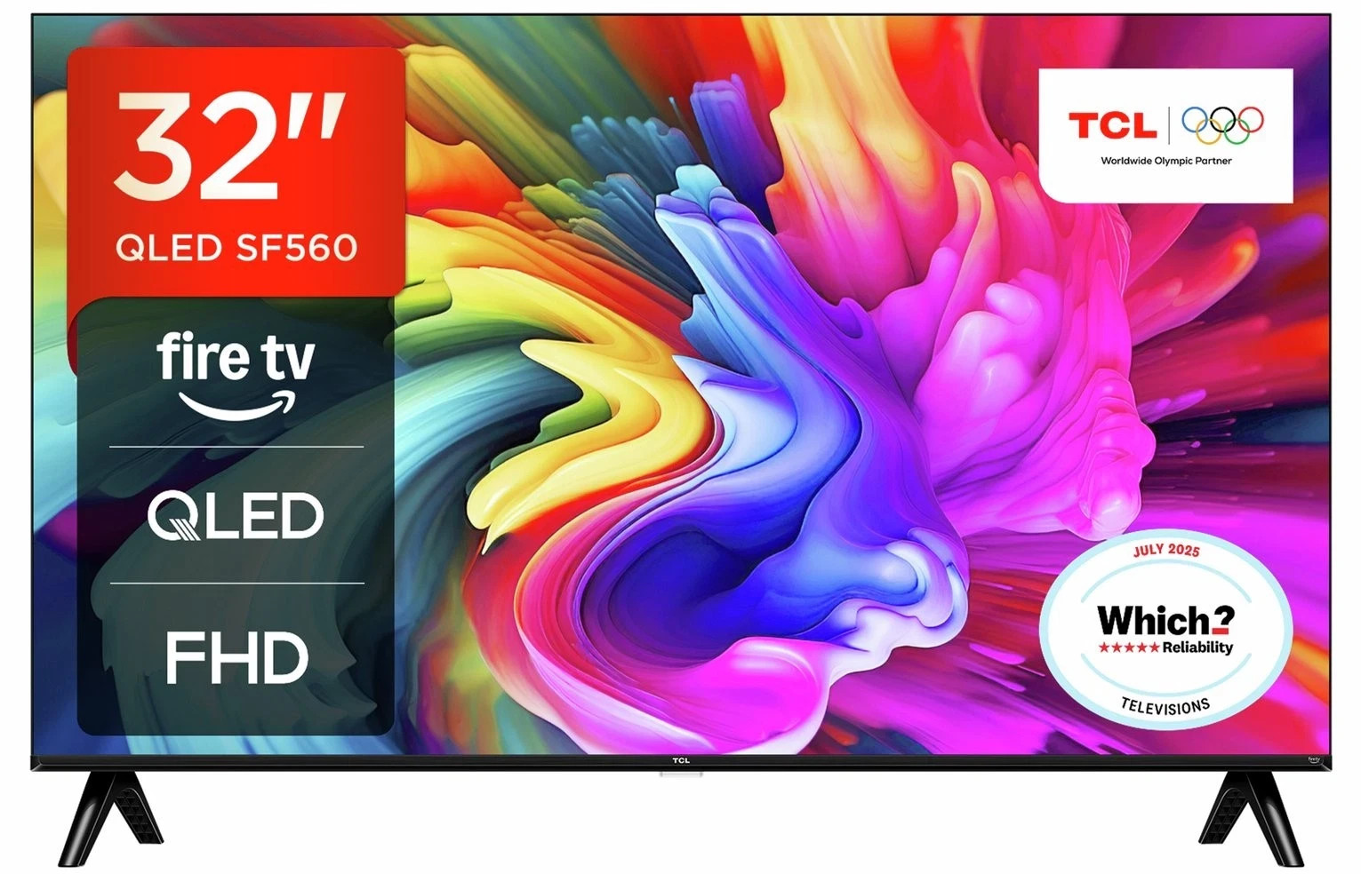 TCL 32" Inch TV SMART QLED Fire TV 32SF560-UK Full HD 1080p HDR Freely TV