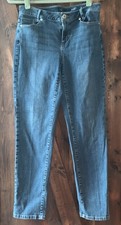 J. Jill Weekender Straight Leg Jeans Blue Denim Preppy Size 12 34x31 Cotton Blnd