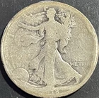 1918-S 50C Walking Liberty Half Dollar (wt 11.64Gm) 90% Silver (Legible) #1800