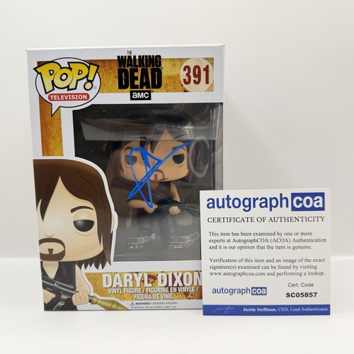 Norman Reedus “THE WALKING DEAD” Daryl Dixon 391 Signed Funko Pop ACOA