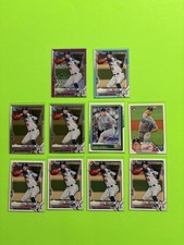 Bobby Miller 2021 Bowman Pink Shimmer /199 Sky Blue /499 (15) Card Lot