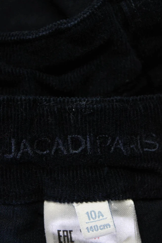 Pantalón Jacadi Niñas Cierre Botón Pierna Recta Azul Marino Talla 10 Foto 3 de 4