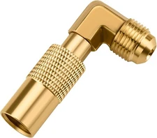 WADEO Propane Elbow Adapter, Low Pressure 3/8" Male Flare Elbow... 