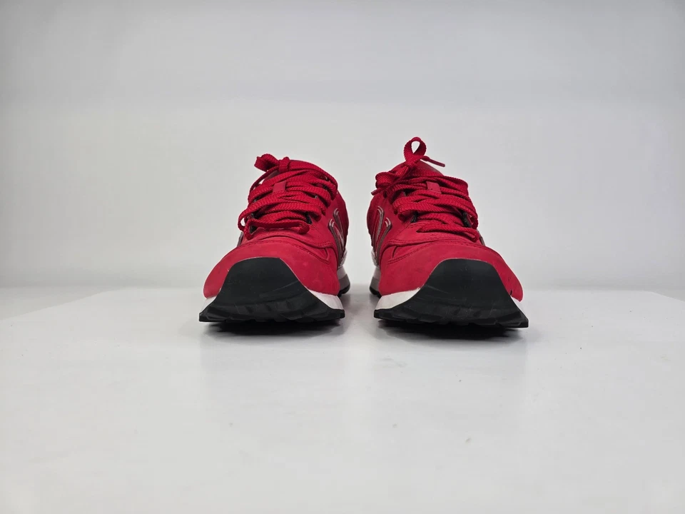 Zapatos para correr carretera New Balance 574 clásicos de cuero rojo para mujer talla 6,5 Foto 3 de 4