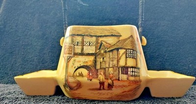 50er Jahre Landhausgeschirr Frühstücksset Butter Marmeladenschale lustiger Tropfengriff