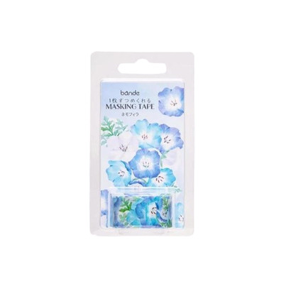 Nemophila Peel-Off Masking Tape 150 Sheets Floral Stickers Washi Made in Japan
