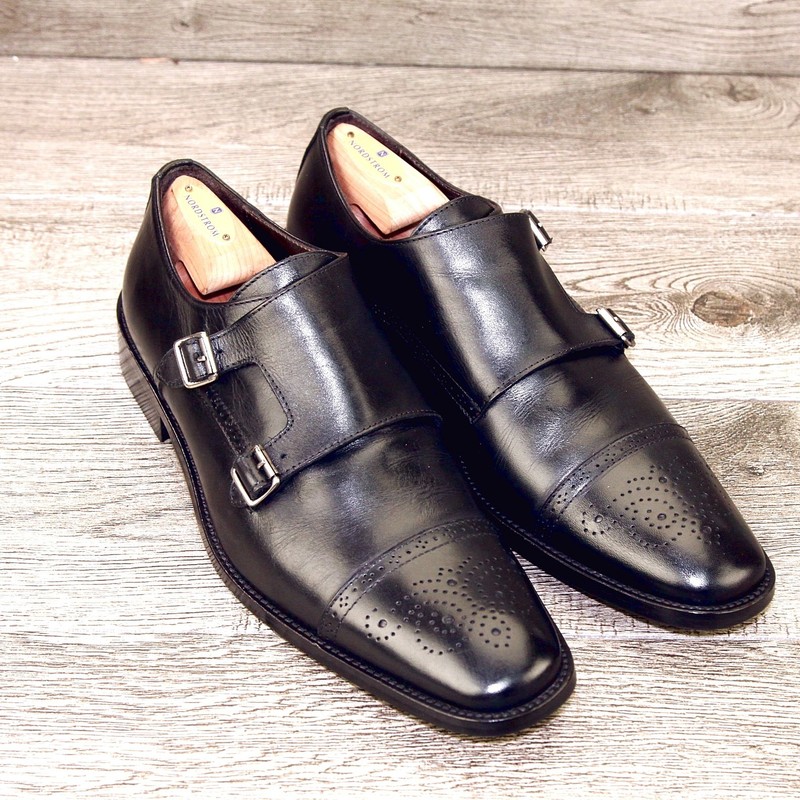 $450 Saks 5th Avenue TO BOOT NEW YORK 10 M Italian Monkstrap * add $15 new Trees
