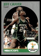 1990-91 Hoops Jeff Grayer Rookie Milwaukee Bucks #174
