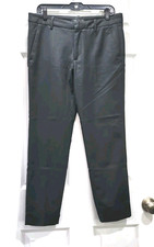 Zara L Large Women's Black Ankle Length Straight Leg Dress Pants