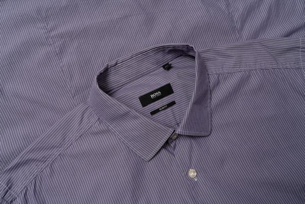 Men Hugo Boss Shirt Purple Polyamide 42