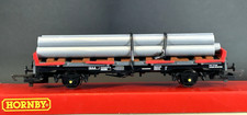 Hornby R 6209 - OO Gauge - 45 Ton GLW Steel Carrier with Pipe Load