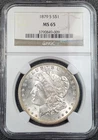 1879-S Morgan Silver Dollar $1 NGC MS65 RARE! - Old Glory C&C Weekly 1c Auction!