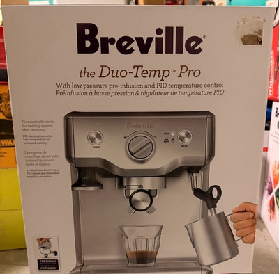 Breville Duo Temp Pro (BES810BSS) Espresso Machine Stainless Steel. New