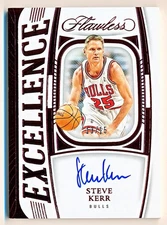 2023-24 Flawless Steve Kerr Excellence Signatures Ruby Auto #ES-KER (13/15)