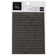 Heidi Swapp Set Sail Sentiment Stickers 123/Pkg-123/Pkg - 3 Pack