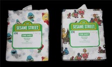Sesame Street Characters Christmas Fitted Crib Sheet 2 Designs YOU CHOOSE NIP