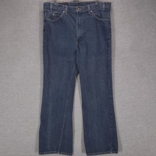 Vintage Levis 517 Jeans Orange Tab Mens 40x30 Made USA Bootcut 90s Red Batwing