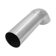 3" ID Inlet Turn Down Exhaust Tip T304 Stainless Steel Surface 3" Inlet